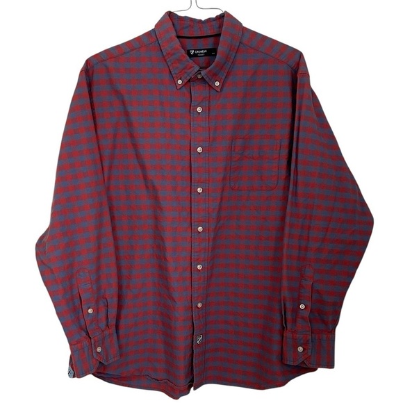 Cremieux Classics Shirt Button Down Plaid Long Sleeve Red & Blue Cotton Size XXL - Picture 1 of 10